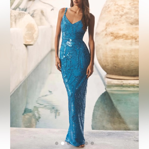 L'AGENCE Dresses & Skirts - L’agence Karma Sequin Maxi Dress